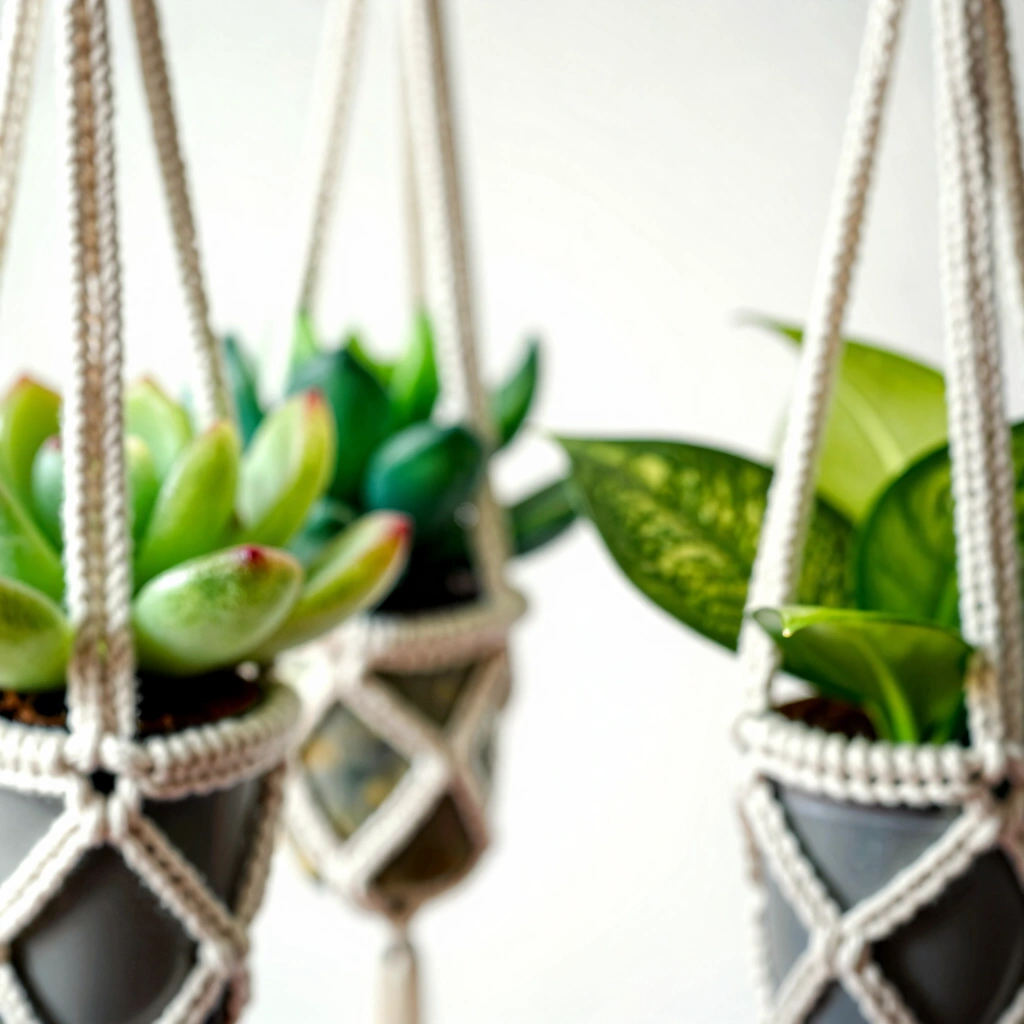 5. Crochet Plant Hangers