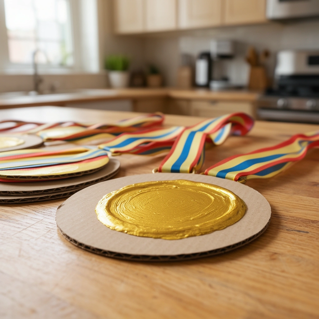 3. DIY 100th Day Medals