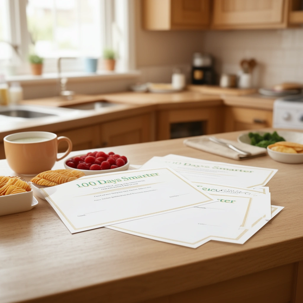 7. Classroom "100 Days Smarter" Certificates