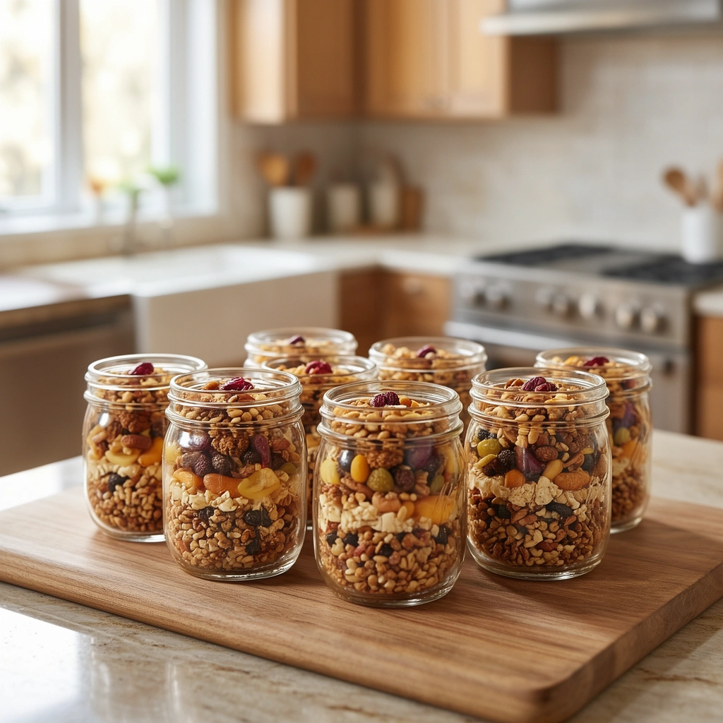 8. 100th Day Trail Mix Jars