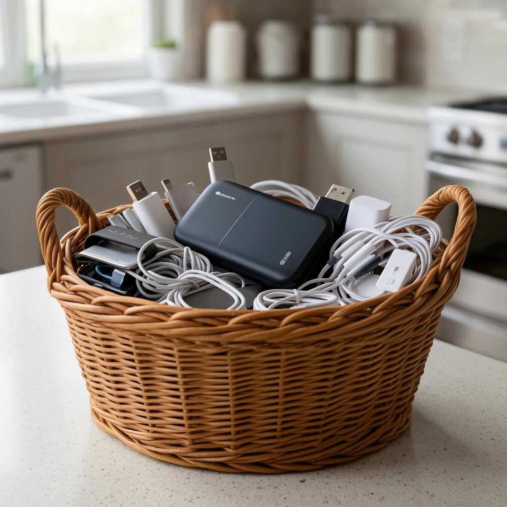 8. Tech Gadgets Basket