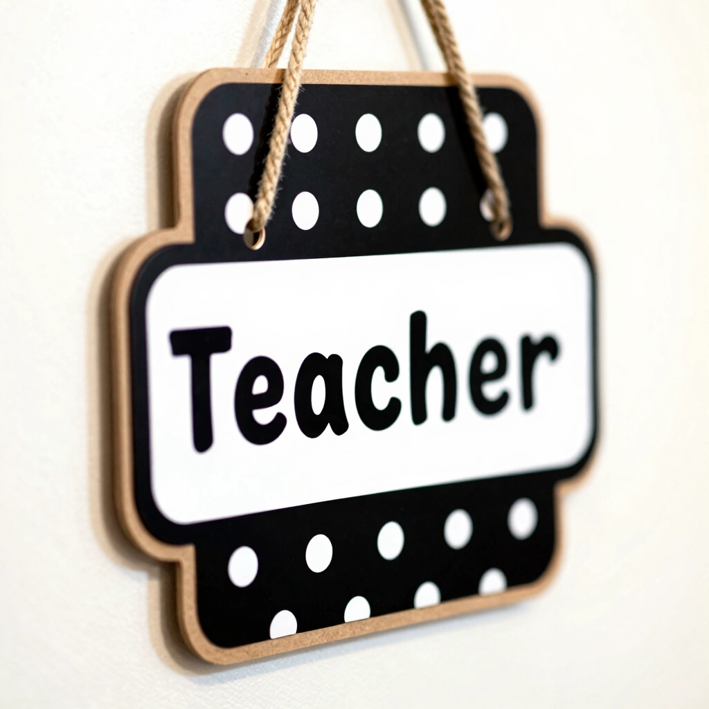 12. Custom Classroom Door Sign
