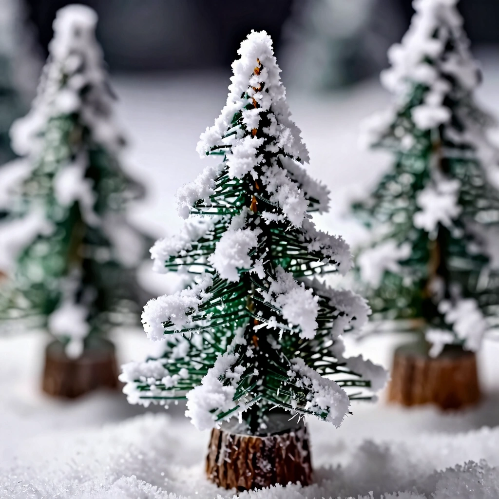 5. Flocked Snow Tree