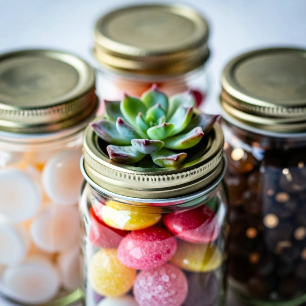 4. Mason Jar Gift Wrapping