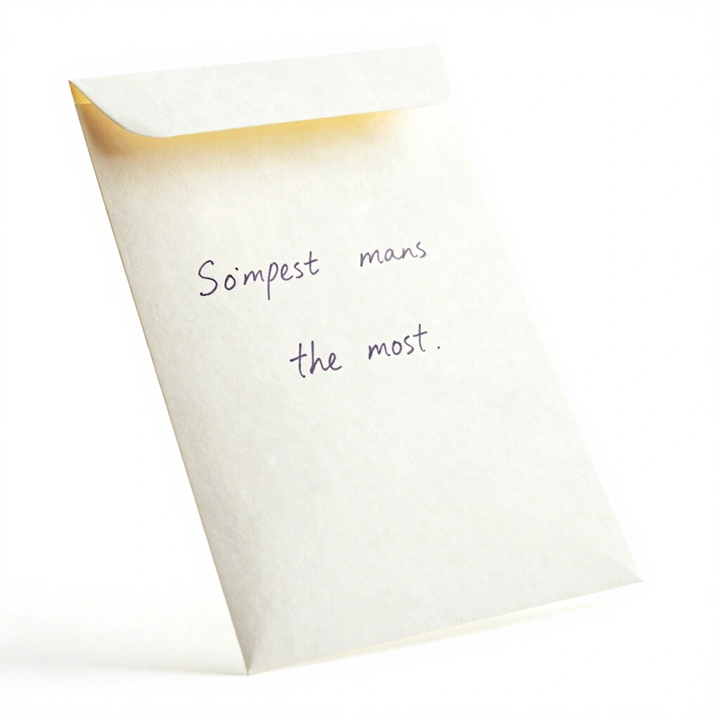 19. Handwritten Letter or Class-Made Card