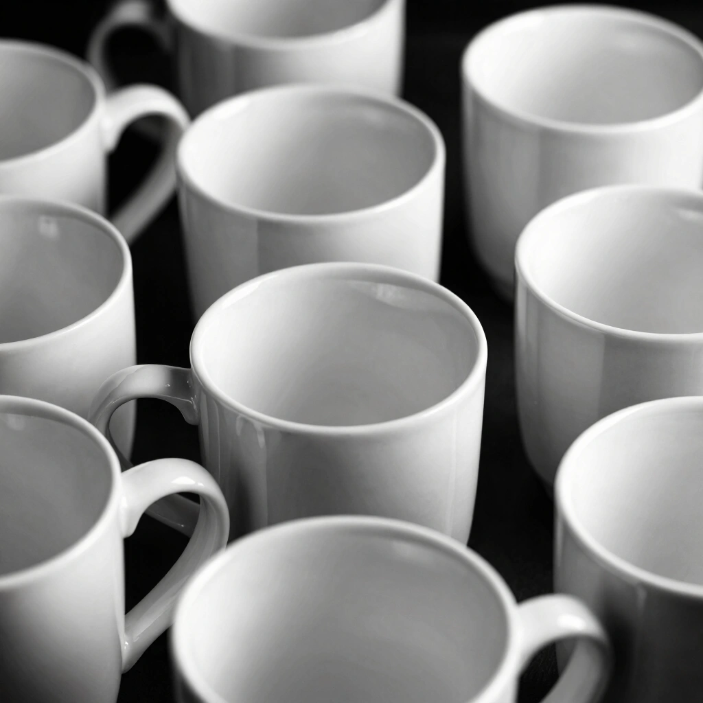 9. Painted Ceramic Mugs