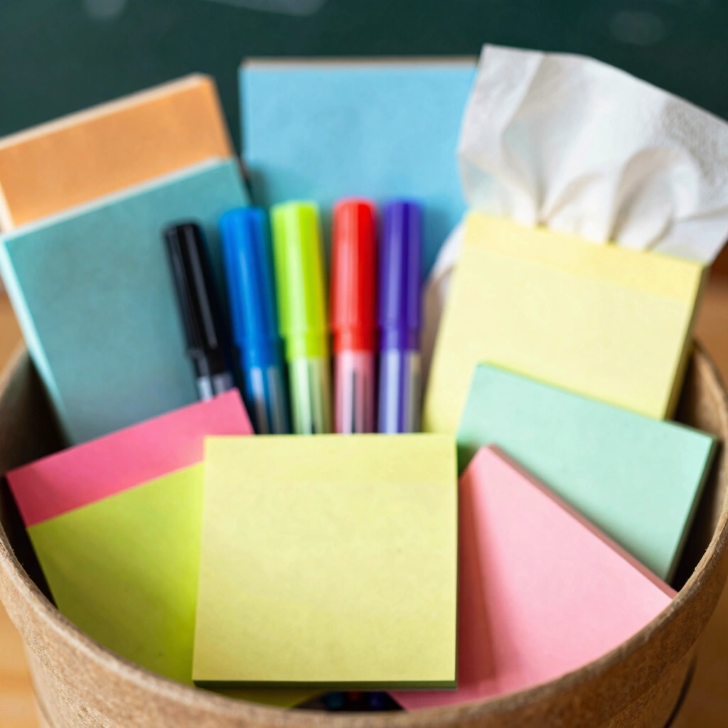9. Classroom Supply Gift Basket