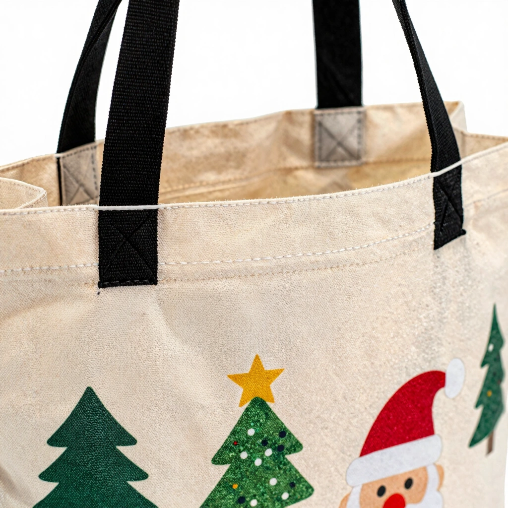 20. Reusable Holiday Tote Bag