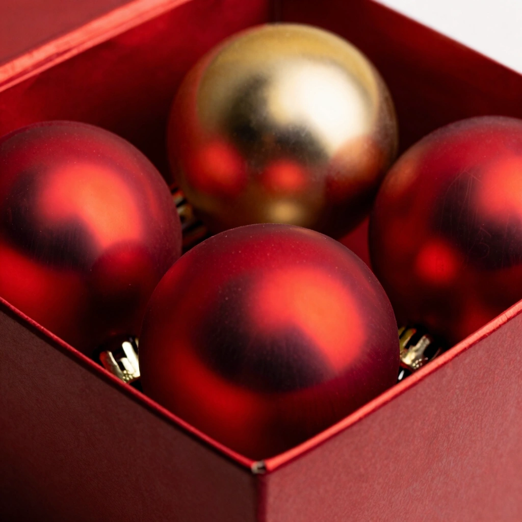 1. Classic Red and Gold Ornament Set