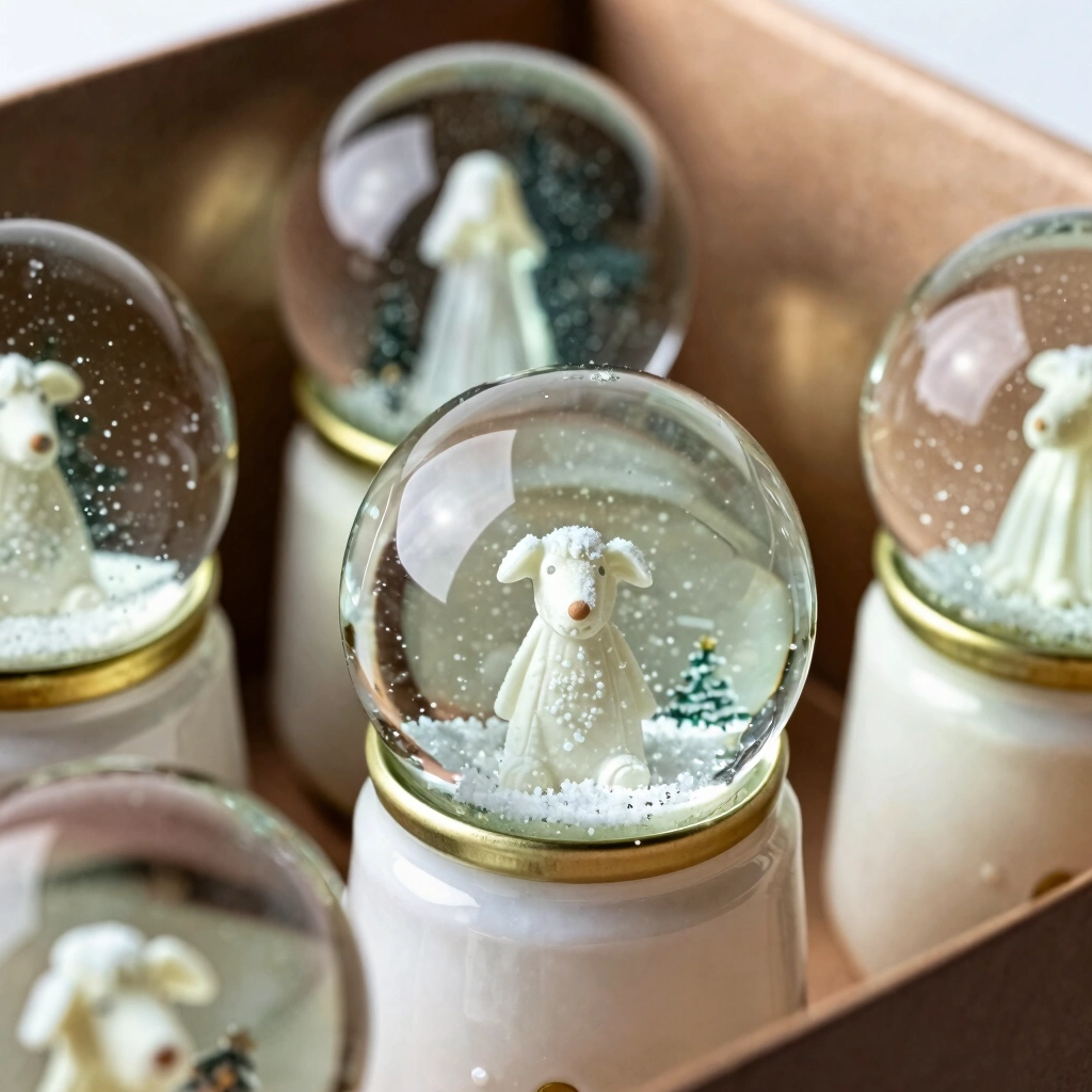 1. Mason Jar Snow Globes
