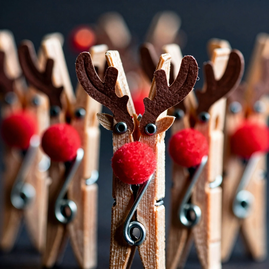 11. Clothespin Reindeer