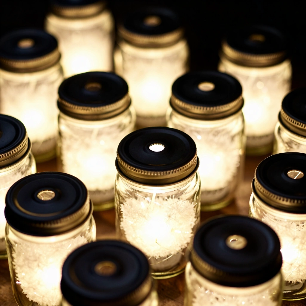 12. Christmas Light Jars (Luminaries)