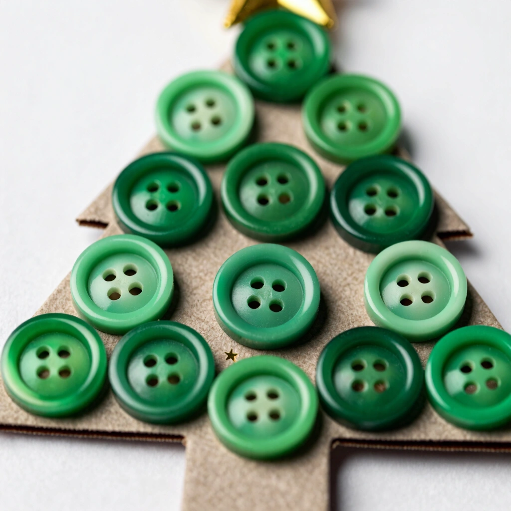 13. Button Christmas Trees