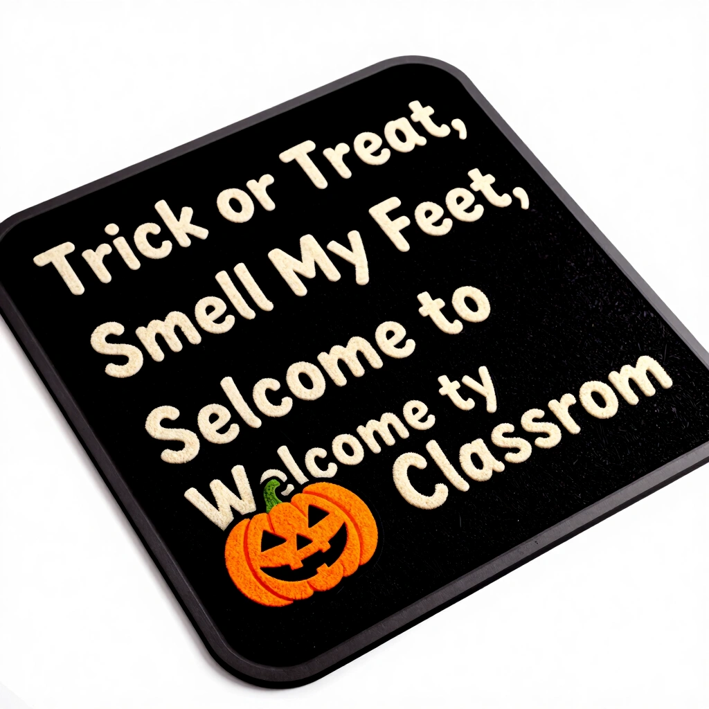 9. Custom Halloween Doormat