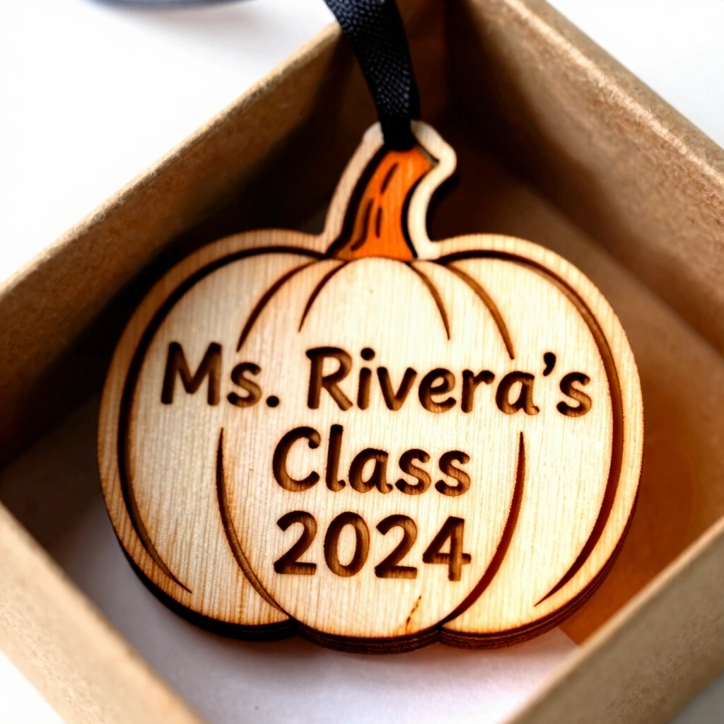 11. Personalized Pumpkin Ornament
