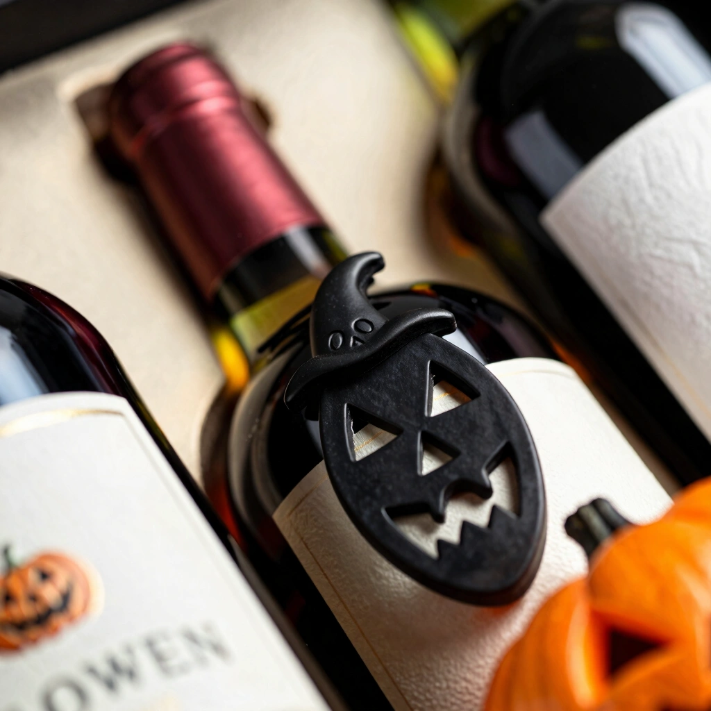 17. Wine or Beverage Halloween Gift Set