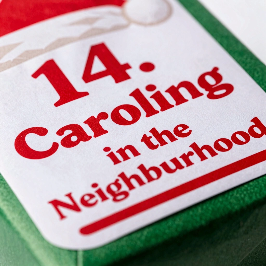 14. Go Caroling in the Neighborhood