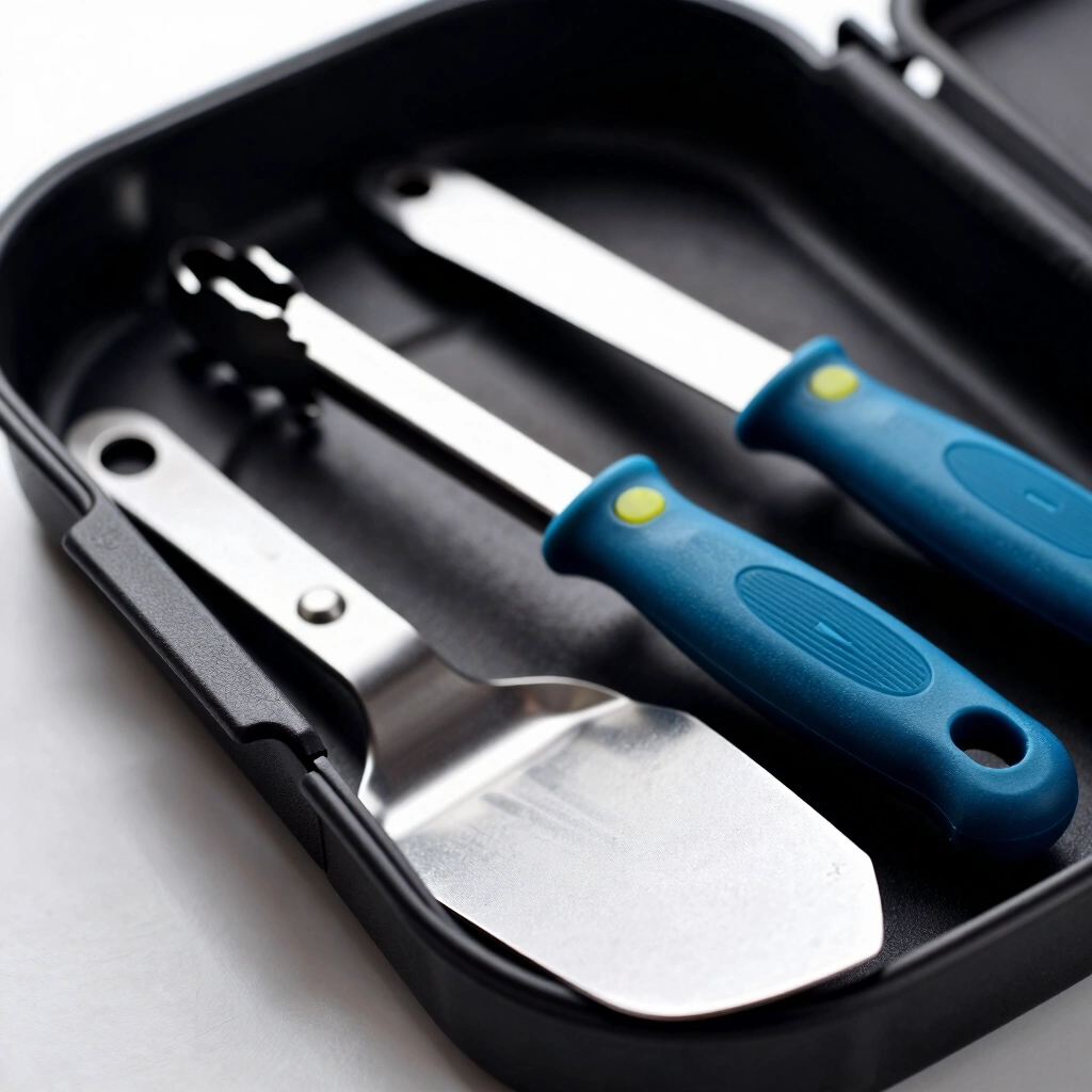2. Grilling Tool Set With Custom Case