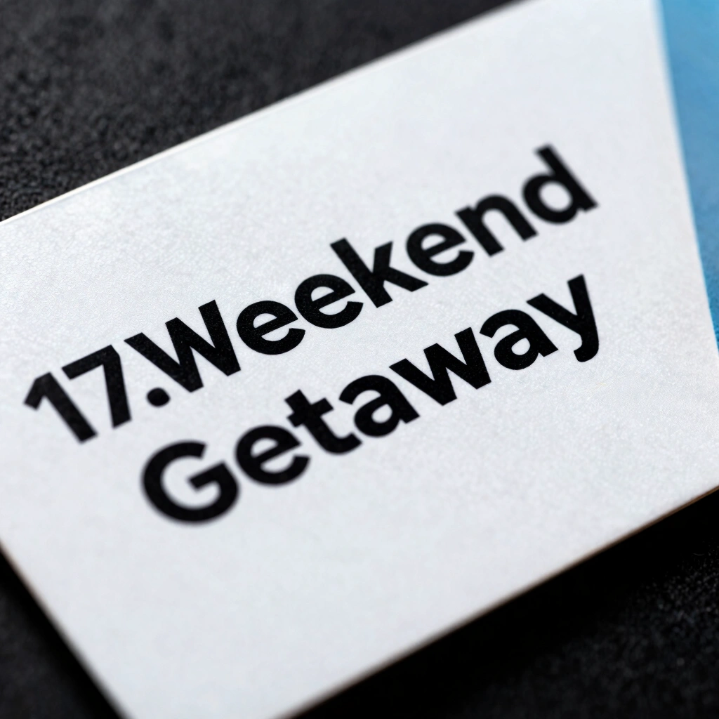 17. Weekend Getaway Voucher