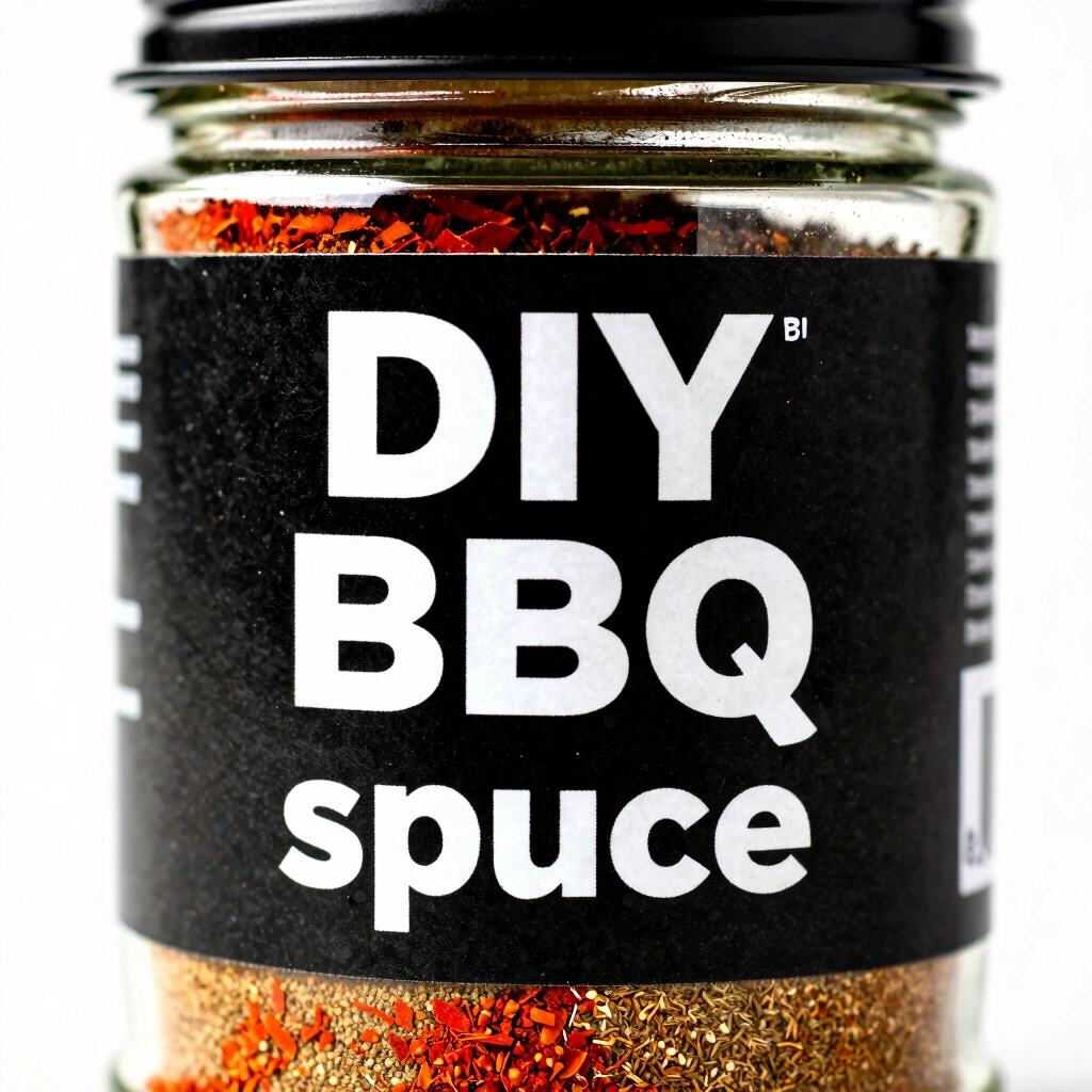 1. DIY BBQ Spice Rub Jar