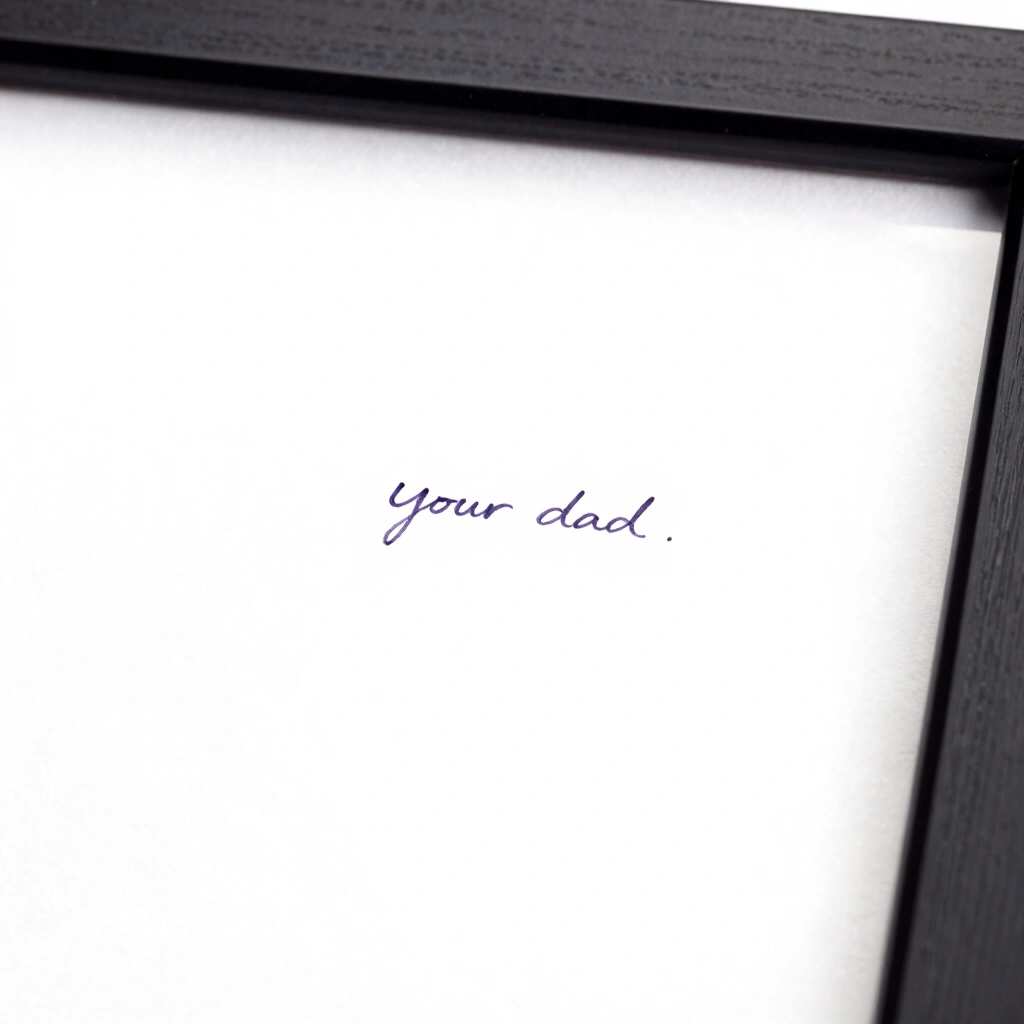 6. Handwritten Letter in a Frame
