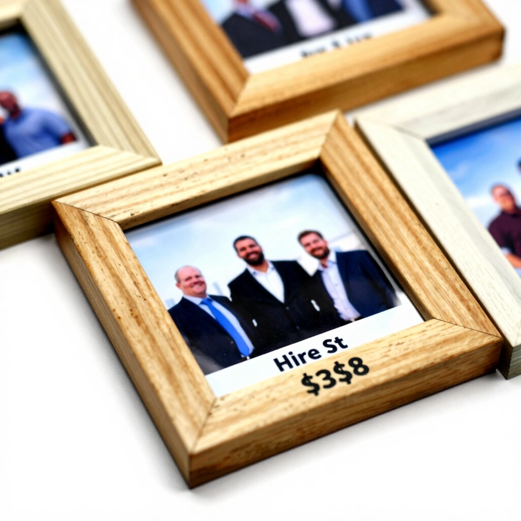 9. Hand-Painted Picture Frame With a Team Photo