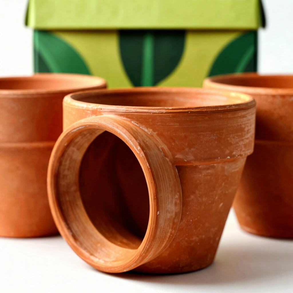3. Painted Terracotta Planters