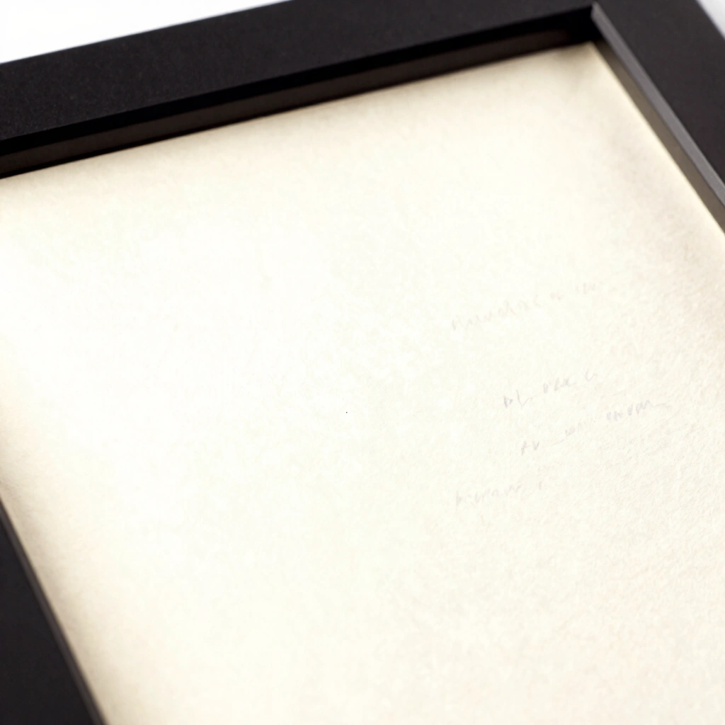 11. Framed Handwritten Letter