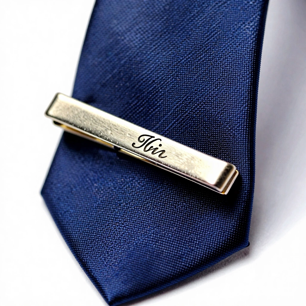 10. Personalized Tie Bar or Tie Clip