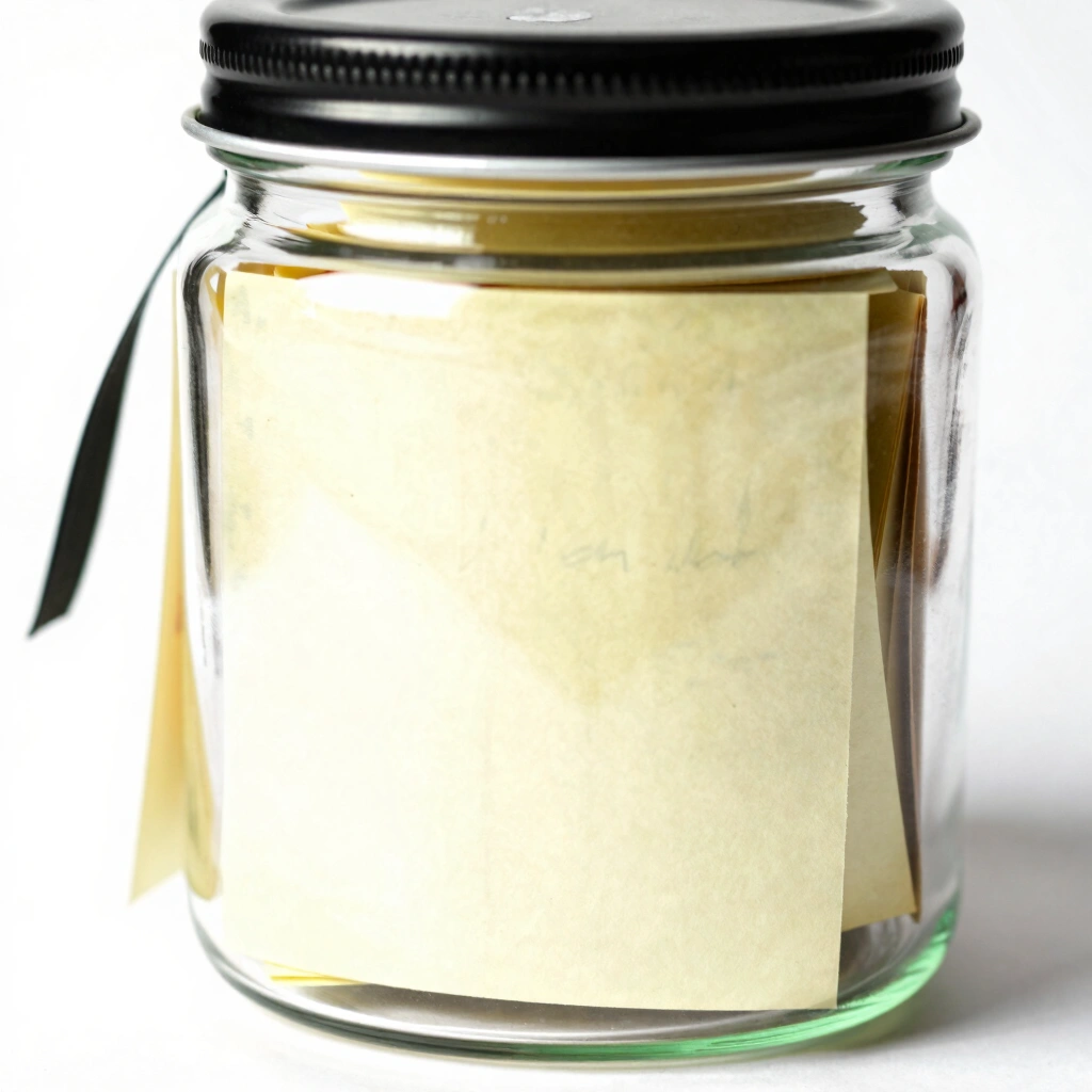 15. Memory Jar With Handwritten Notes