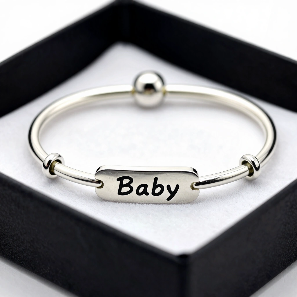 7. Engraved Bracelet With Baby's Name