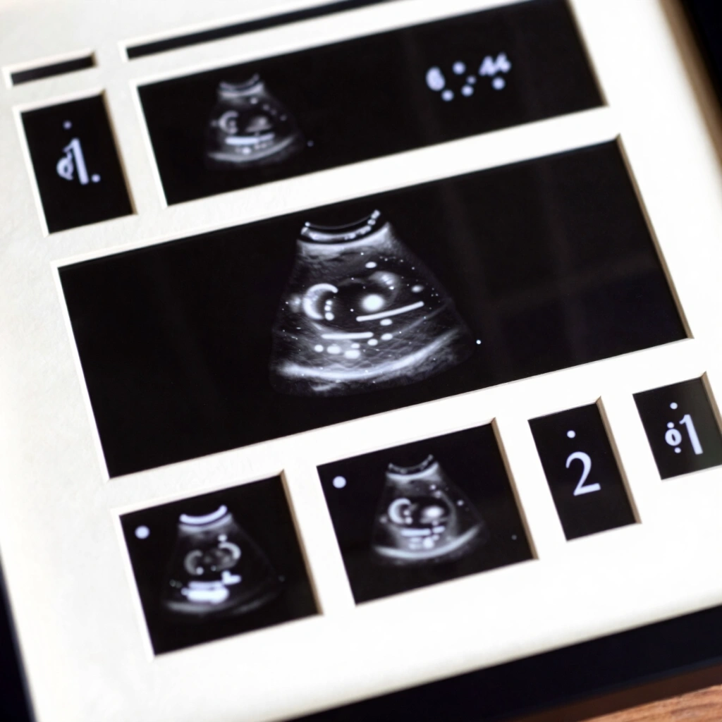 12. Framed Sonogram or Birth Announcement Art