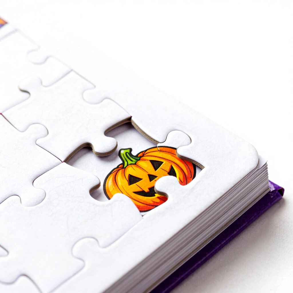 16. Halloween Puzzle Or Coloring Book
