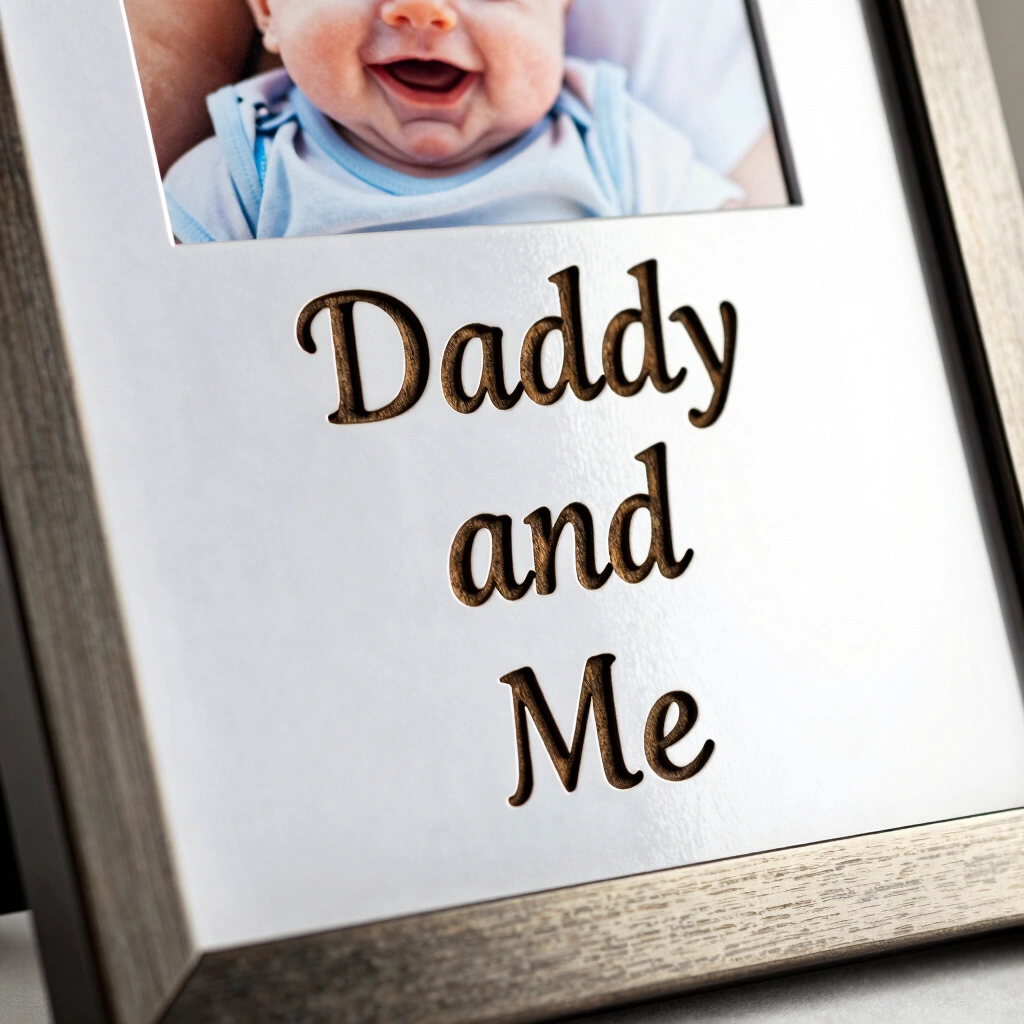 1. Custom "Daddy and Me" Photo Frame