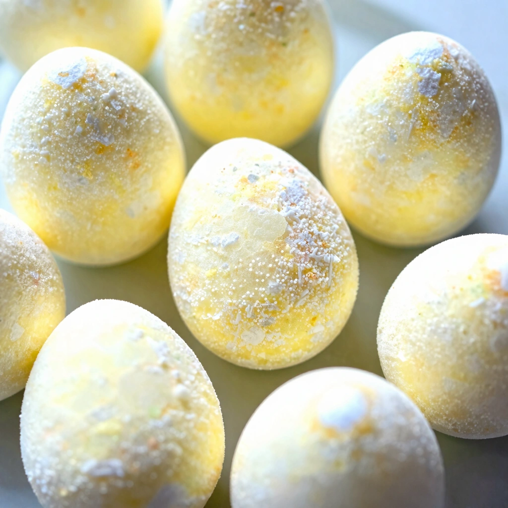 8. Egg-Shaped Bath Bombs