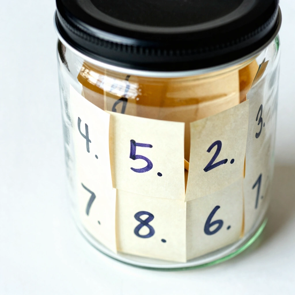8. Handwritten Letter Countdown Jar