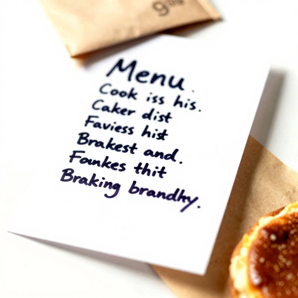 19. Homemade Breakfast-in-Bed Setup With a Handwritten Menu