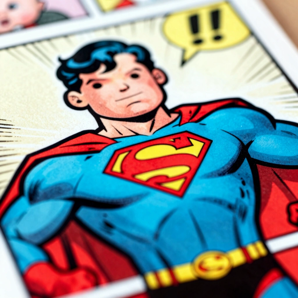10. Custom Comic Book Featuring Dad as a Superhero
