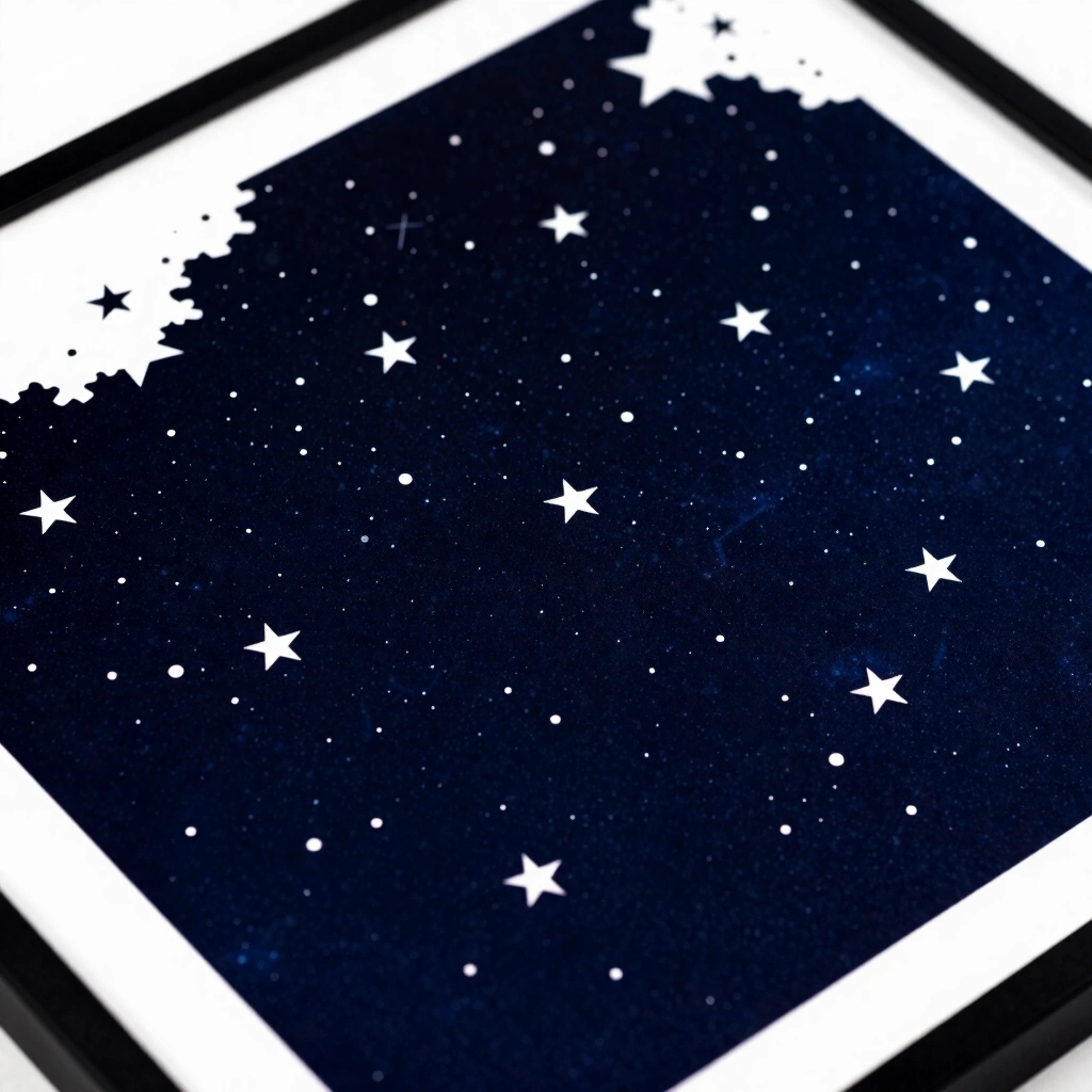 11. Custom Star Map Print