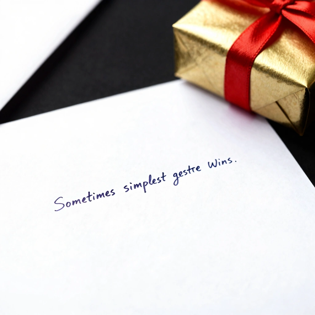 4. Handwritten Letter With a Small Gift