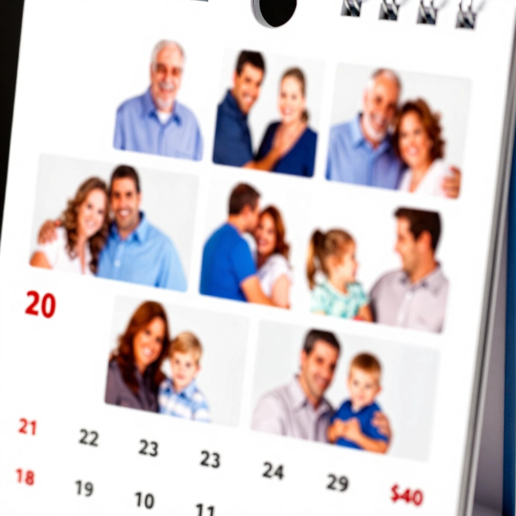 20. Customized Calendar With Family Photos