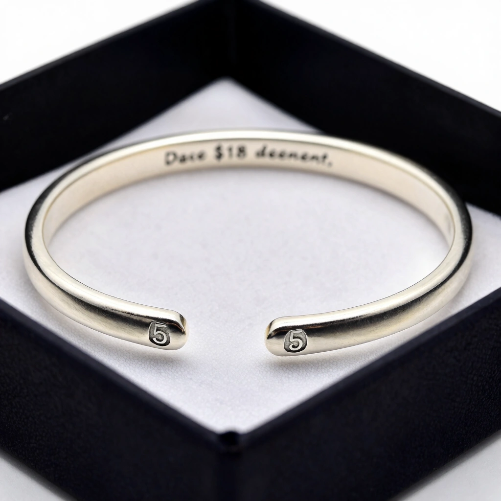 15. Engraved Bangle Bracelet
